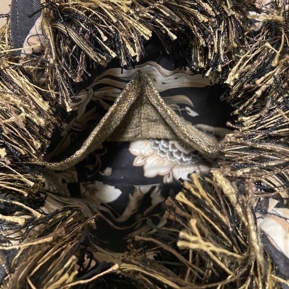 BAGOLITAS by Janice One of a Kind Brown Bag with Fringe NWOT - Picture 4 of 7